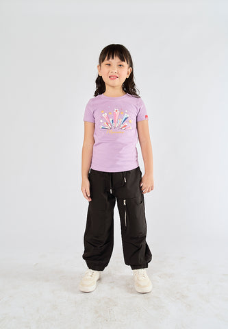 Mossimo Kids Jessica Light Purple Basic Tshirt