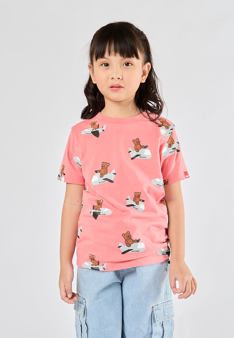Mossimo Kids Rose Pink Mossybear Graphic Tshirt