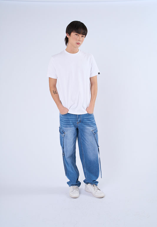 Mossimo Carter White Muscle Fit Tee