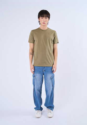 Mossimo Carter Green Muscle Fit Tee