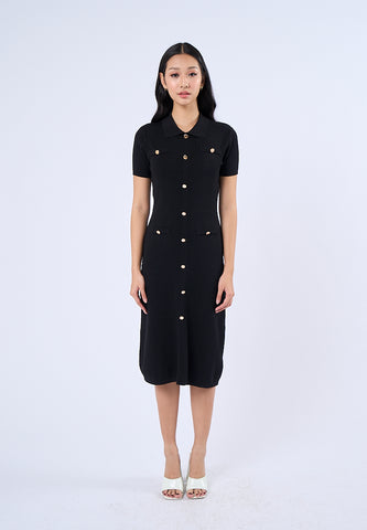 Mossimo Harper Black Maxi Knitted Dress