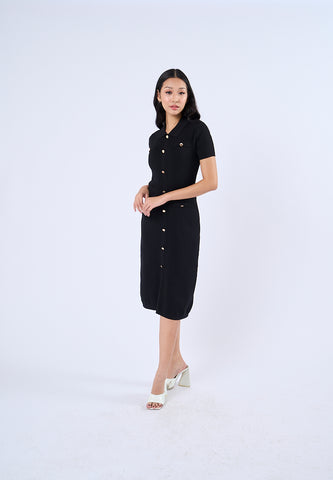 Mossimo Harper Black Maxi Knitted Dress