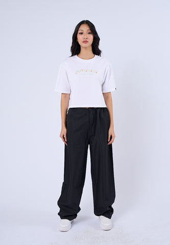 Mossimo Casey White Modern Cropped Fit Tee