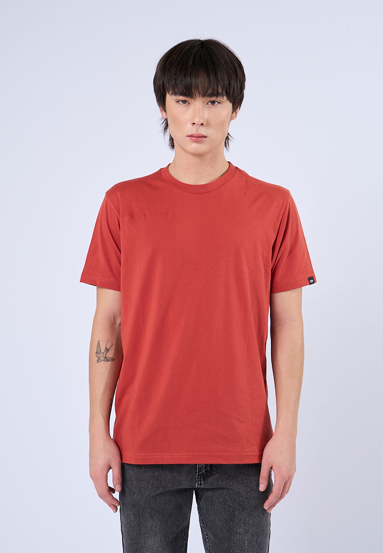 Mossimo Jalen Red Round Neck Classic Fit Tee