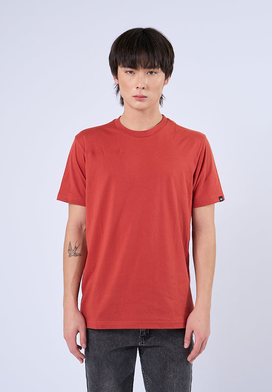 Mossimo Jalen Red Round Neck Classic Fit Tee