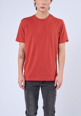 Mossimo Jalen Red Round Neck Classic Fit Tee
