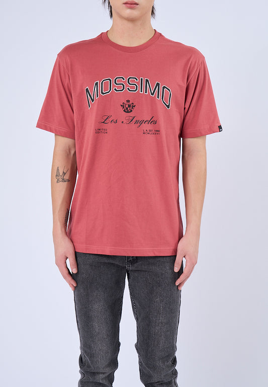Mossimo Iverson Dusty Cedar Round Neck Comfort Fit Tee