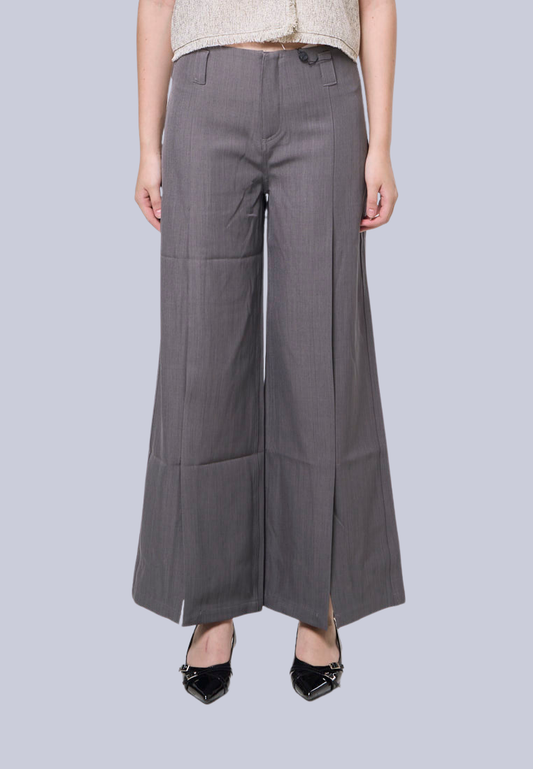 Mossimo Estella Dark Gray Mid Pleated Trouser