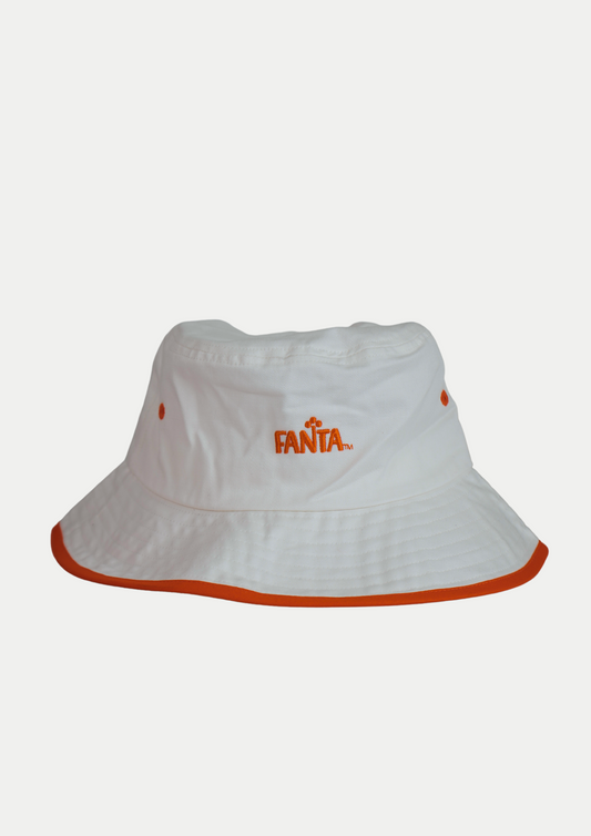 Mossimo White Orange Fanta Bucket Hat