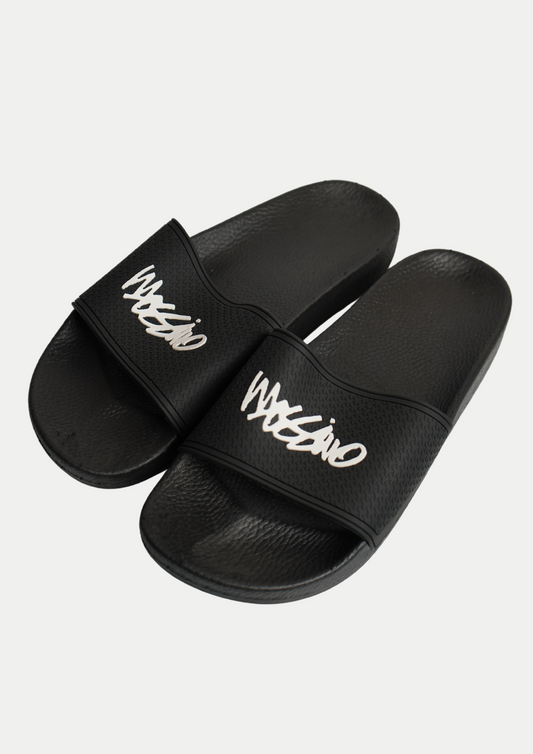 Black Mossimo Men's Rubber Slides
