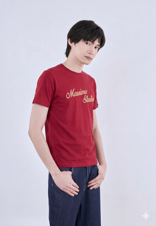 Mossimo Jadon Red Classic Fit Tee