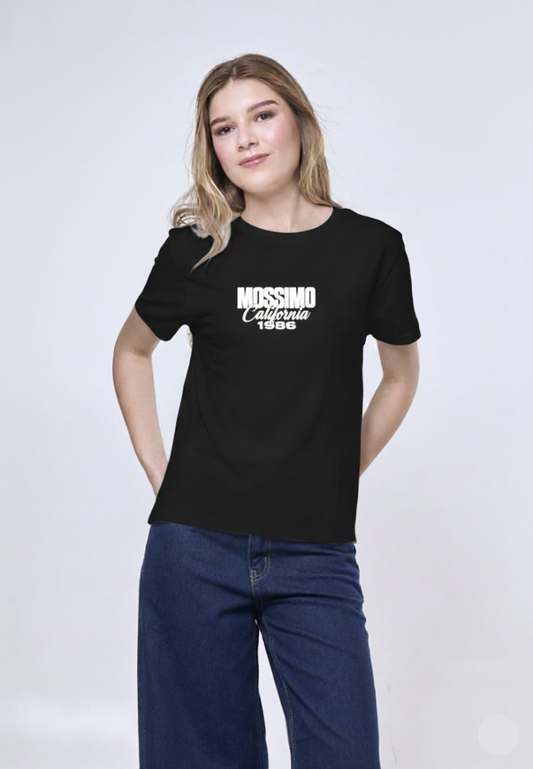 Mossimo Elisabetta Black Classic Fit Tee