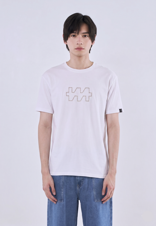 Mossimo John White Unisex Fit Tee
