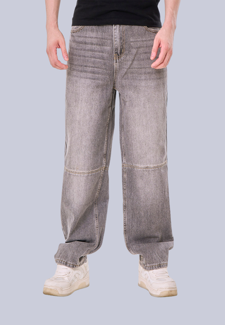 Mossimo Lennox Acid Gray Loose Fit Mid Rise Denim Jeans