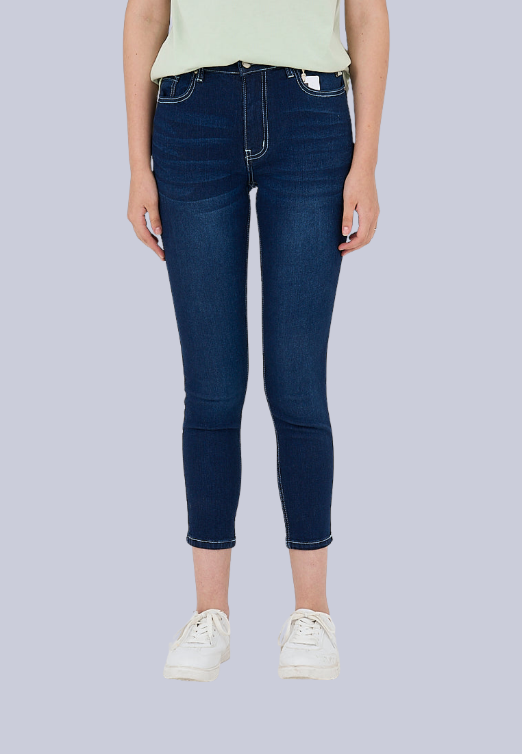Mossimo Lourdes Dark Indigo Five Pocket Skinny Low Jeans