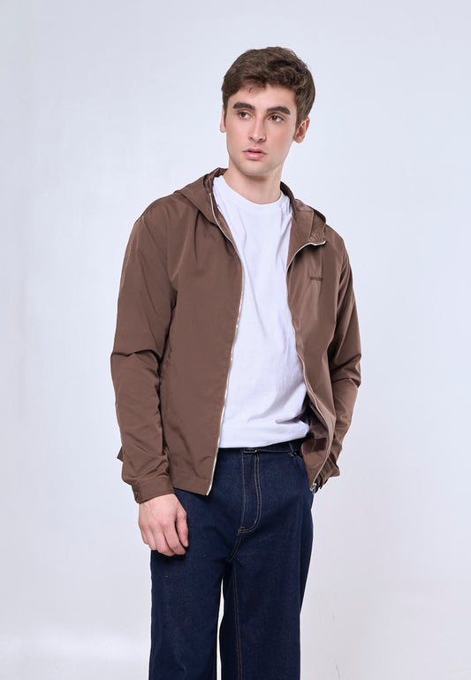 Mossimo Zaire Brown Urban Hoodie Jacket For Men