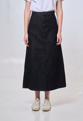 Mossimo Taylor Black Midi Skirt
