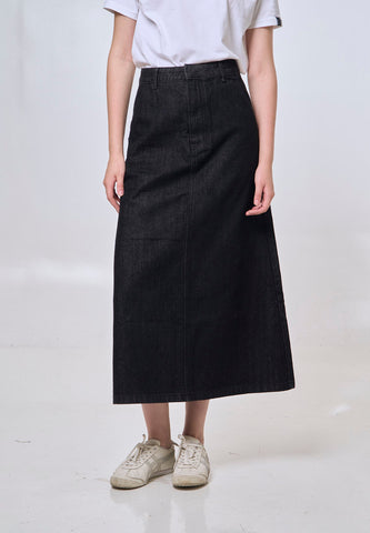 Mossimo Taylor Black Midi Skirt
