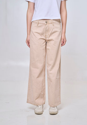 Mossimo Antonia Khaki Straight Loose Mid Jeans