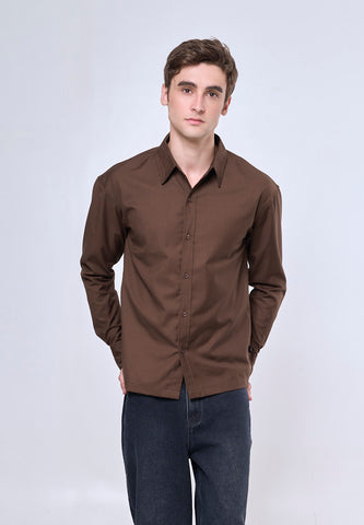 Mossimo Marvin Brown Comfort Long Sleeves
