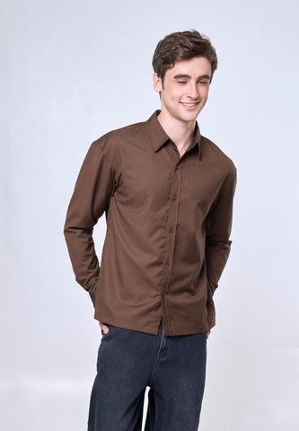 Mossimo Marvin Brown Comfort Long Sleeves