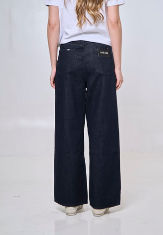Mossimo Annie Dark Blue Straight Loose Mid Jeans