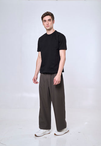 Mossimo Drew Black Urban Fit Tee Premium Round Neck For Men