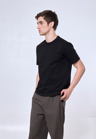 Mossimo Drew Black Urban Fit Tee Premium Round Neck For Men