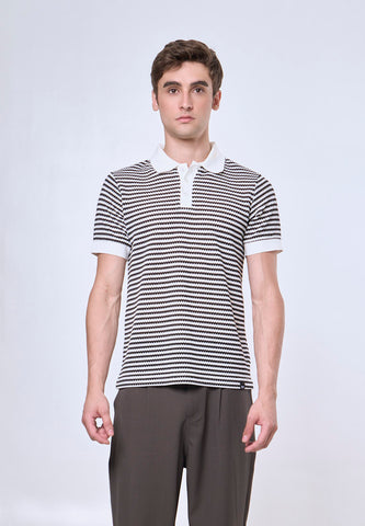 Mossimo Beau Black White Classic Polo Shirt