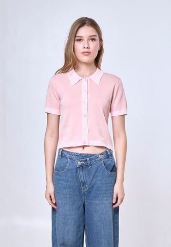 Mossimo Della Candy Pink Knitted Top