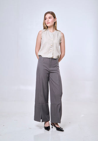 Mossimo Estella Dark Gray Mid Pleated Trouser