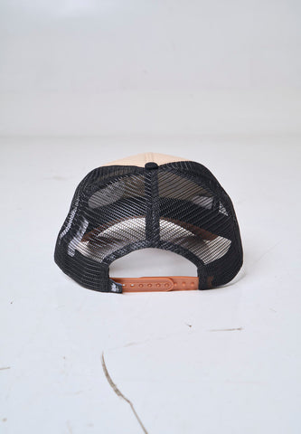 Mossimo Beige Trucker Cap w/ Embroidery