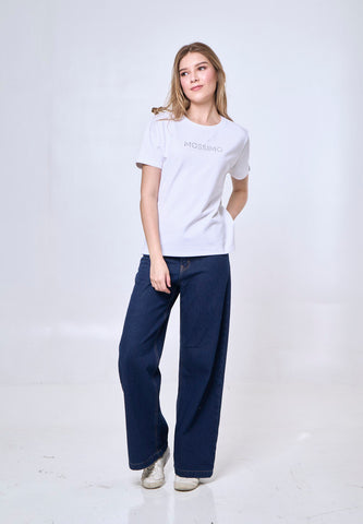 Mossimo Madeline White Classic Fit Tee