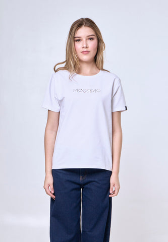 Mossimo Madeline White Classic Fit Tee