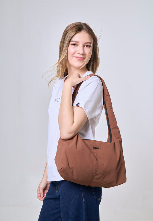 Mossimo Frances Brown Big Hobo Shoulder Bag