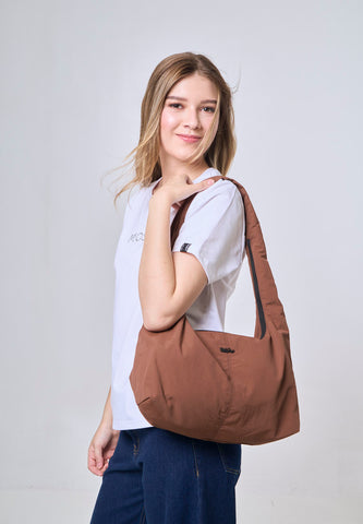 Mossimo Frances Brown Big Hobo Shoulder Bag