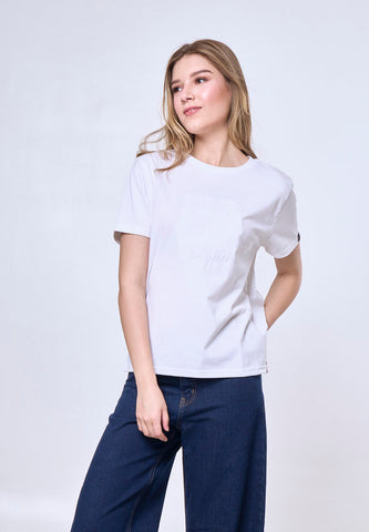 Mossimo Eugenia White Classic Fit Tee