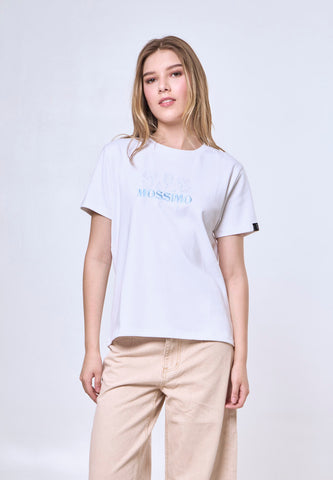Mossimo Dorothea White Ringer Classic Fit Tee