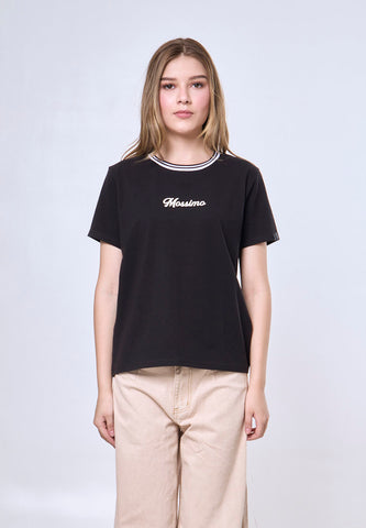 Mossimo Aria Black Classic Fit Tee