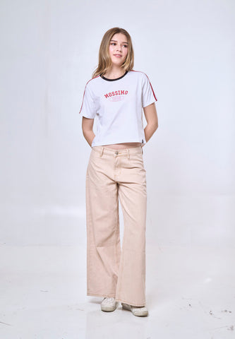 Mossimo Antonia Khaki Straight Loose Mid Jeans