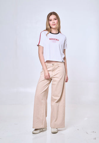 Mossimo Antonia Khaki Straight Loose Mid Jeans