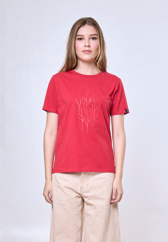 Mossimo Agnes Red Classic Fit Tee