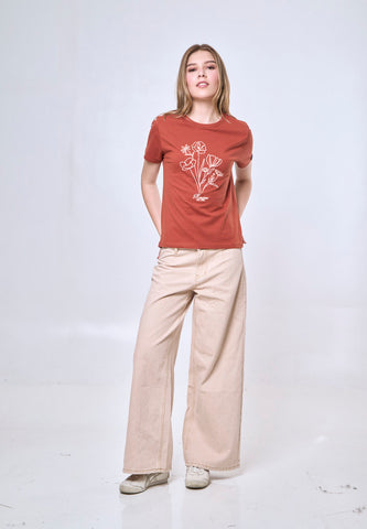 Mossimo Ciara Rust Classic Fit Tee