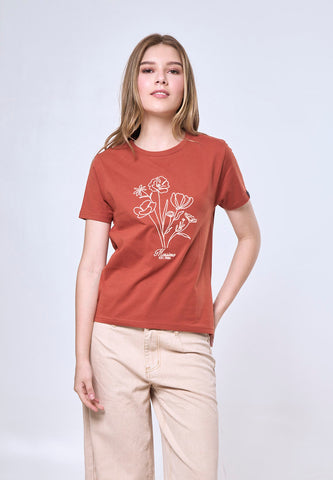 Mossimo Ciara Rust Classic Fit Tee