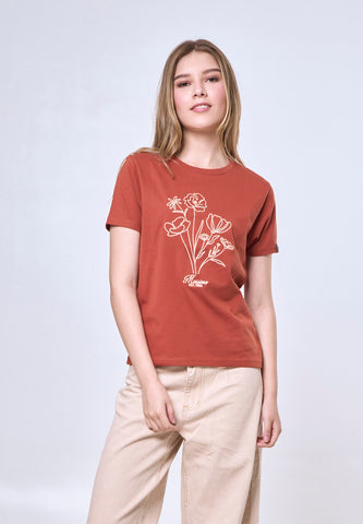 Mossimo Ciara Rust Classic Fit Tee