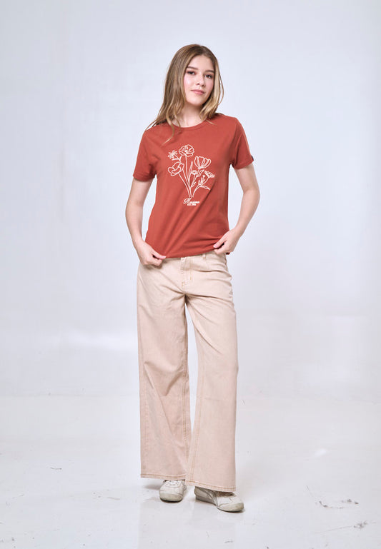 Mossimo Ciara Rust Classic Fit Tee