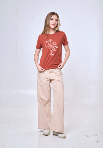 Mossimo Ciara Rust Classic Fit Tee