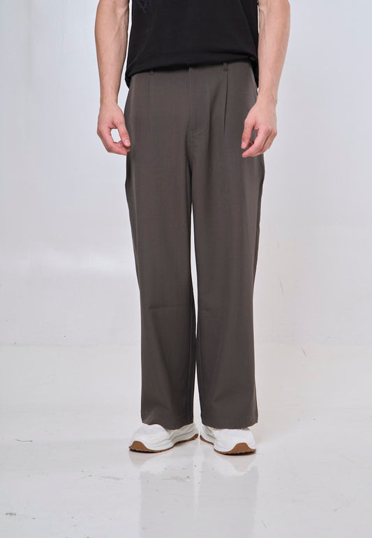 Mossimo Riven Dark Gray Straight Fit Pleated Trousers