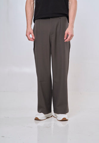 Mossimo Riven Dark Gray Straight Fit Pleated Trousers