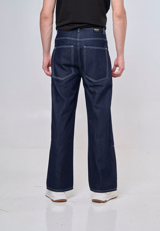 Mossimo Brian Dark Blue Contrast Stitch Jeans